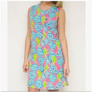 Simply Southern Seashell Seahorse Print Dress